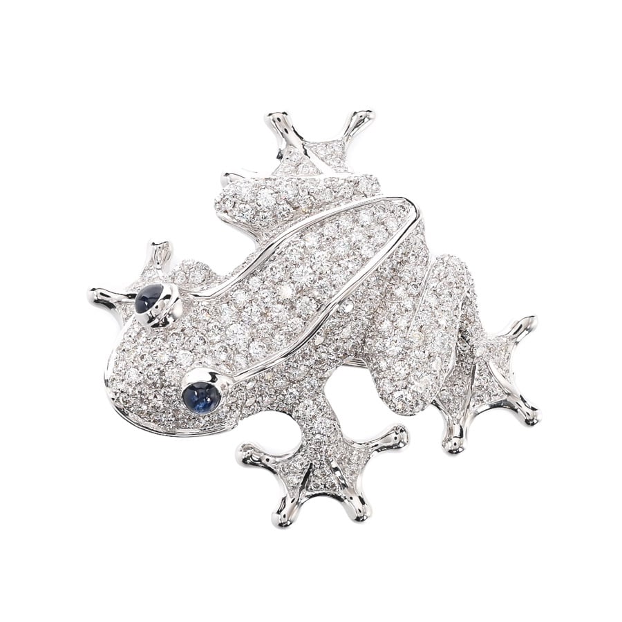 【中古A品】  シャネル カエルモチーフ  J2162 K18ホワイトゴールド 新宿歌舞伎町店