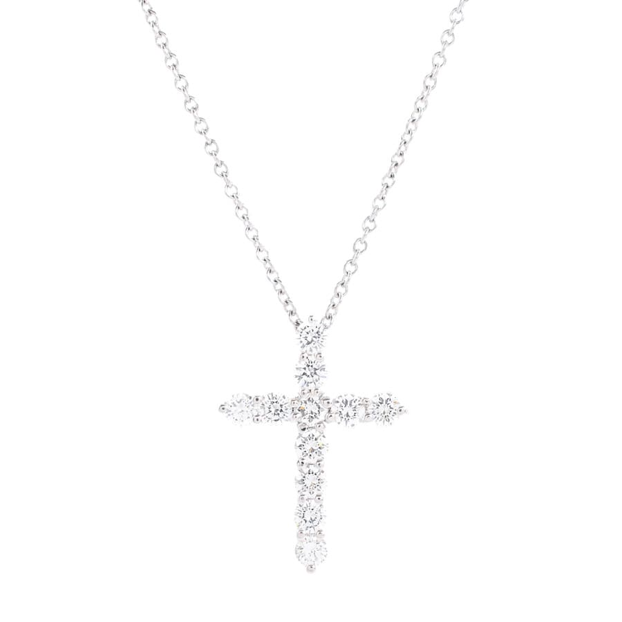 【中古A品】  ティファニー スモールクロス   Pt950 元町本店