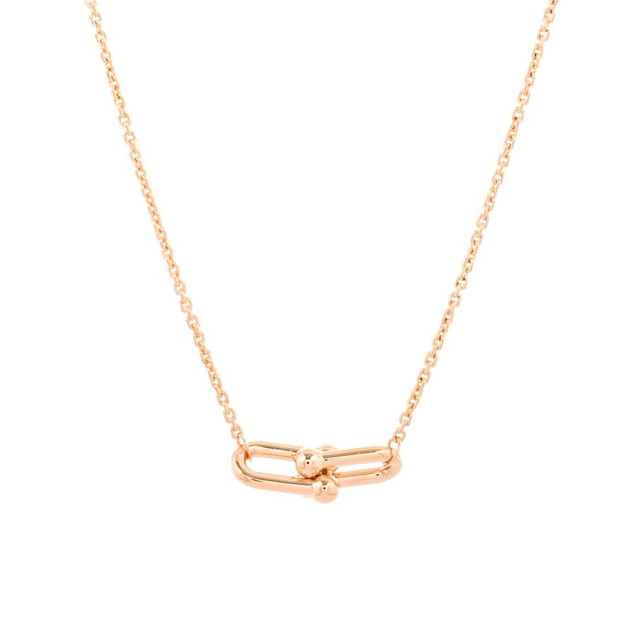 【中古A品】  ティファニー ハードウェア ダブルリンク   K18ピンクゴールド 横浜関内店