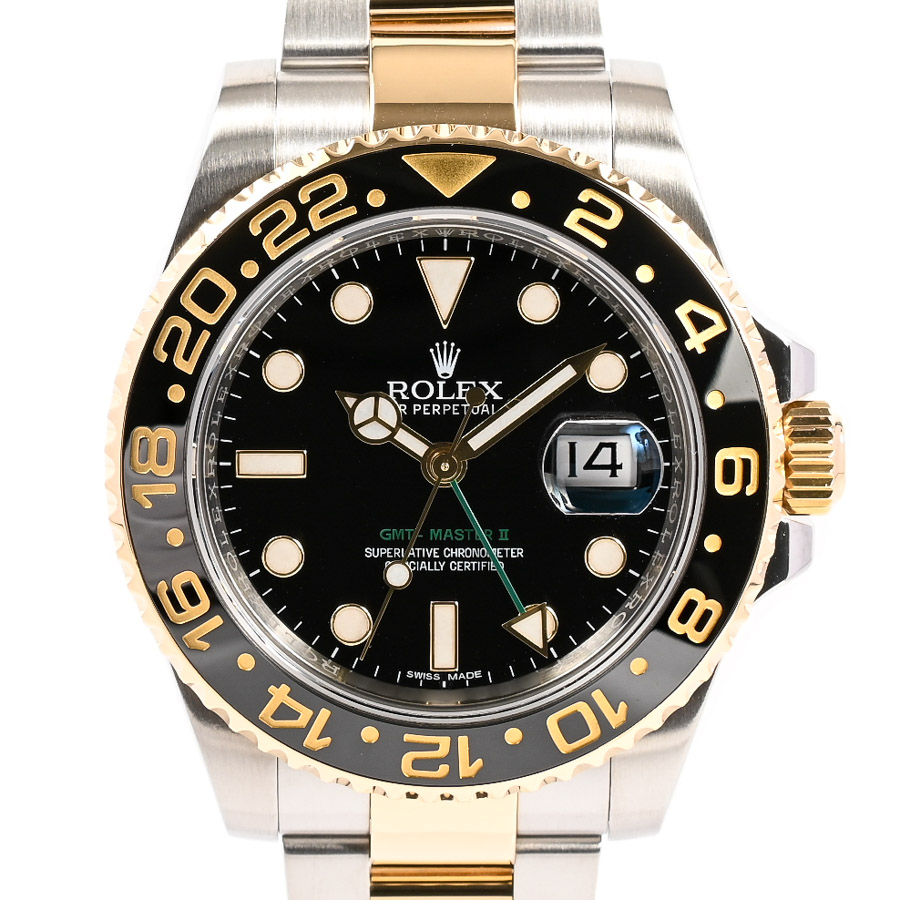 【中古A品】  ロレックス GMTマスター2  116713LN ステンレス/イエローゴールド 横浜関内店