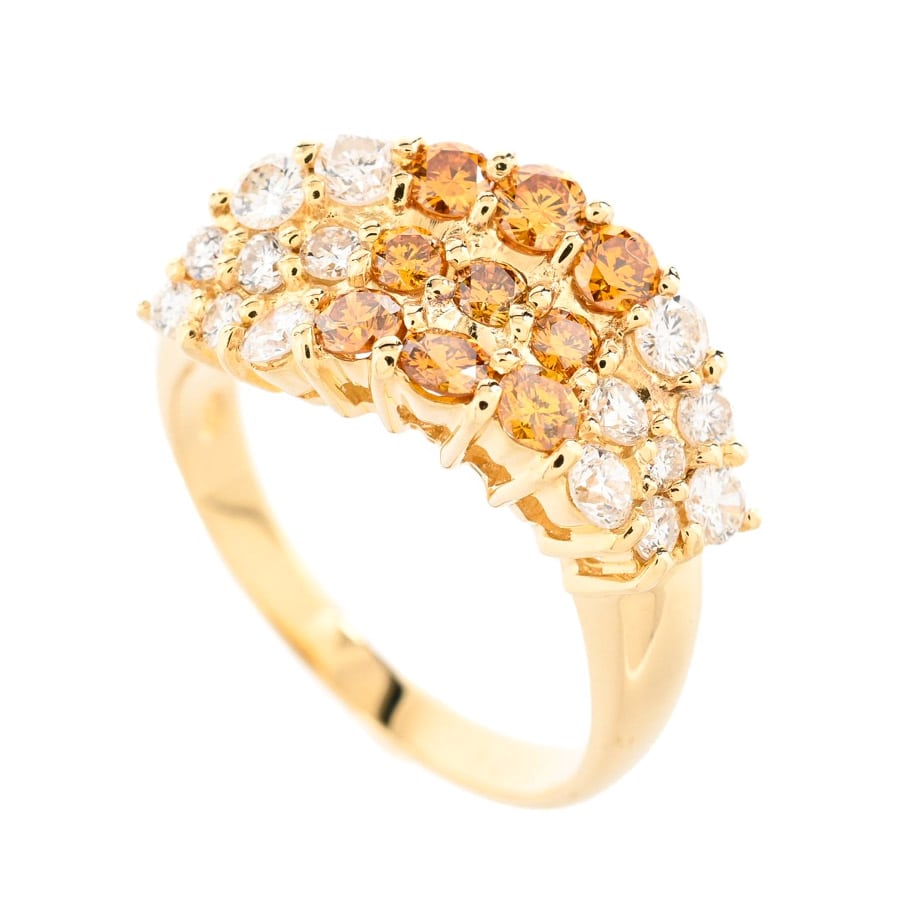 【中古A品】  ノンブランドジュエリー トリートダイヤ リング   K18YG 横浜関内店