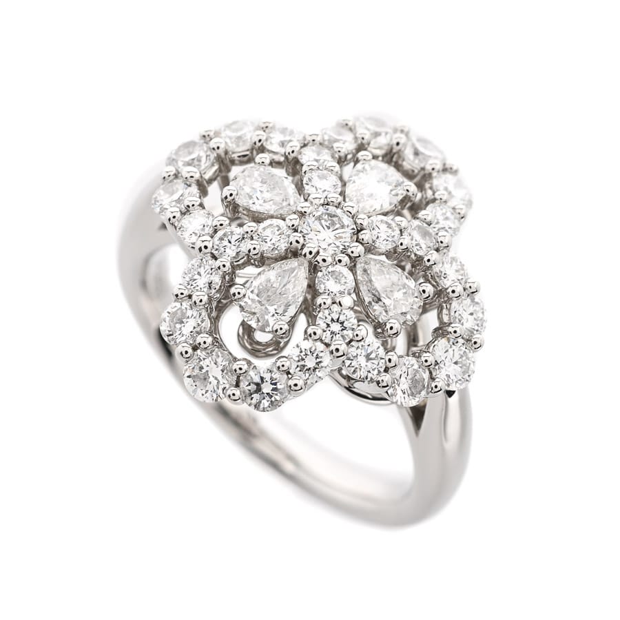 【中古A品】  ハリーウィンストン ミニループ フルモチーフ  FRDPRP1ML4C Pt950 新宿歌舞伎町店