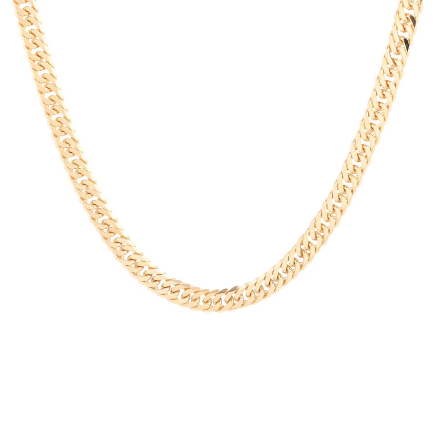 【中古A品】  ノンブランドジュエリー 喜平ネックレス 6面ダブル 46.1g   K18YG 元町本店