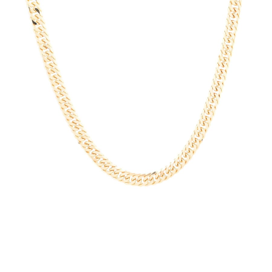 【中古A品】  ノンブランドジュエリー 喜平ネックレス 6面ダブル 51.2g   K18YG 銀座