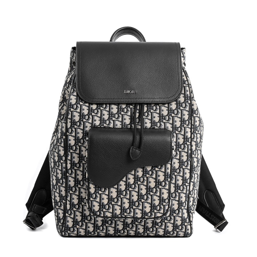 【中古SA品】  ディオール サドルバックパック  1ADBA041YKS ジャガード 新宿歌舞伎町店