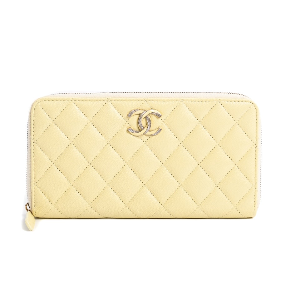 【未使用品】  シャネル ロングジップウォレット  AP3337 キャビア 元町本店