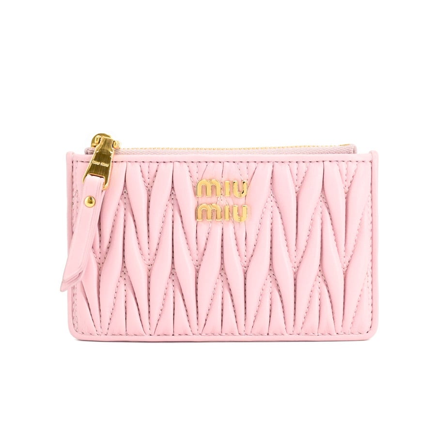 【中古A品】  ミュウミュウ フラグメントケース  5MB060 ラムスキン THE YOKOHAMA FRONT