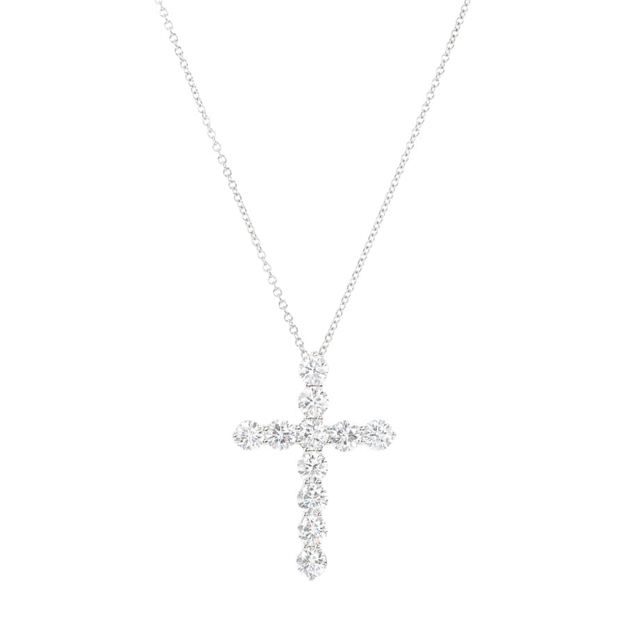 【中古A品】  ティファニー ラージクロス   Pt950 新宿歌舞伎町店