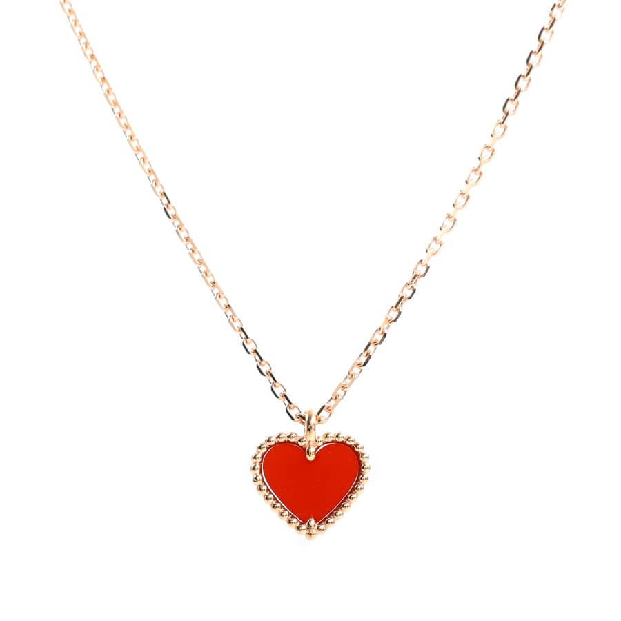 【中古A品】  ヴァンクリーフアーペル スウィートアルハンブラ ハート  VCARN59N00 K18ピンクゴールド 元町本店