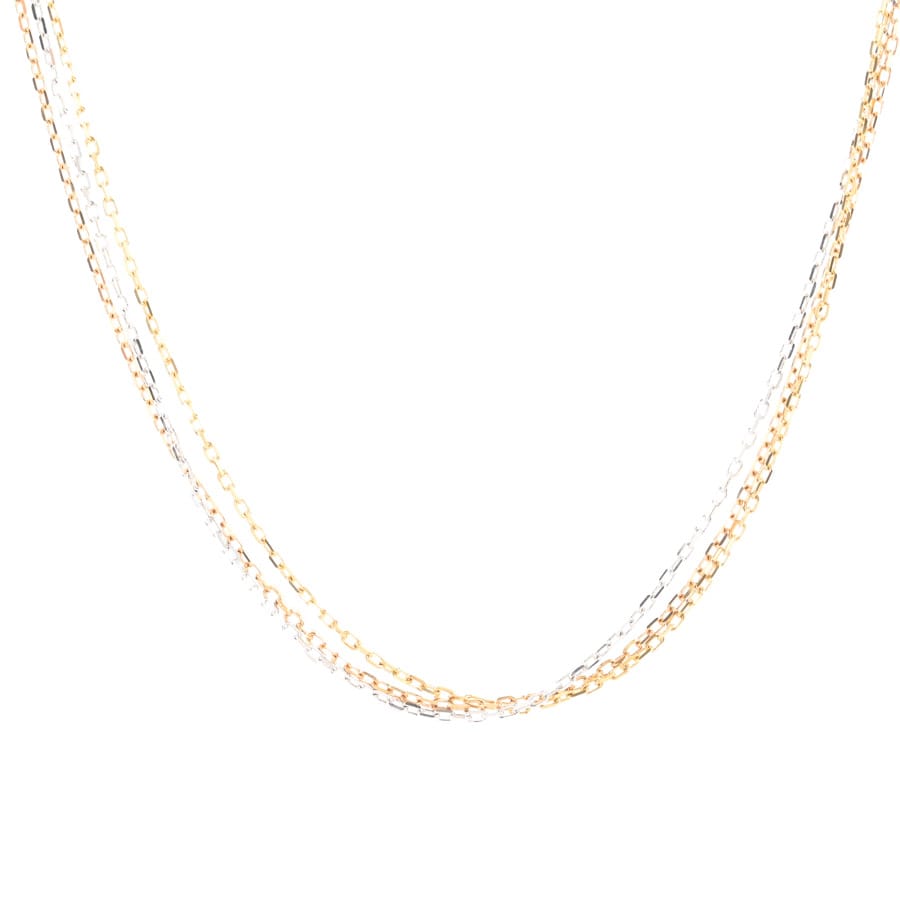 【中古A品】  カルティエ トリニティ スリーカラーチェーン   K18YWP 新宿歌舞伎町店