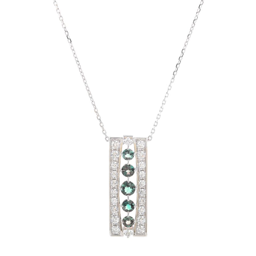 【中古A品】  タサキ アレキサンドライト ネックレス   K18ホワイトゴールド 新宿歌舞伎町店