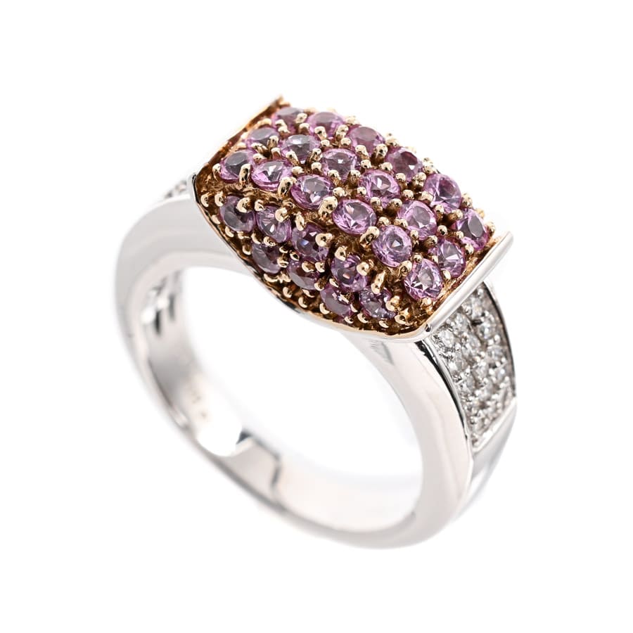 【中古A品】  ポンテヴェキオ ピンクサファイア リング   K18WP 元町本店