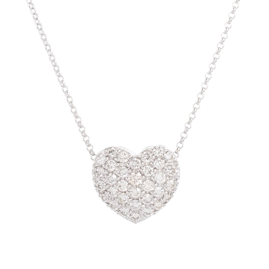 【中古A品】  ポンテヴェキオ ハート   K18ホワイトゴールド 新宿歌舞伎町店