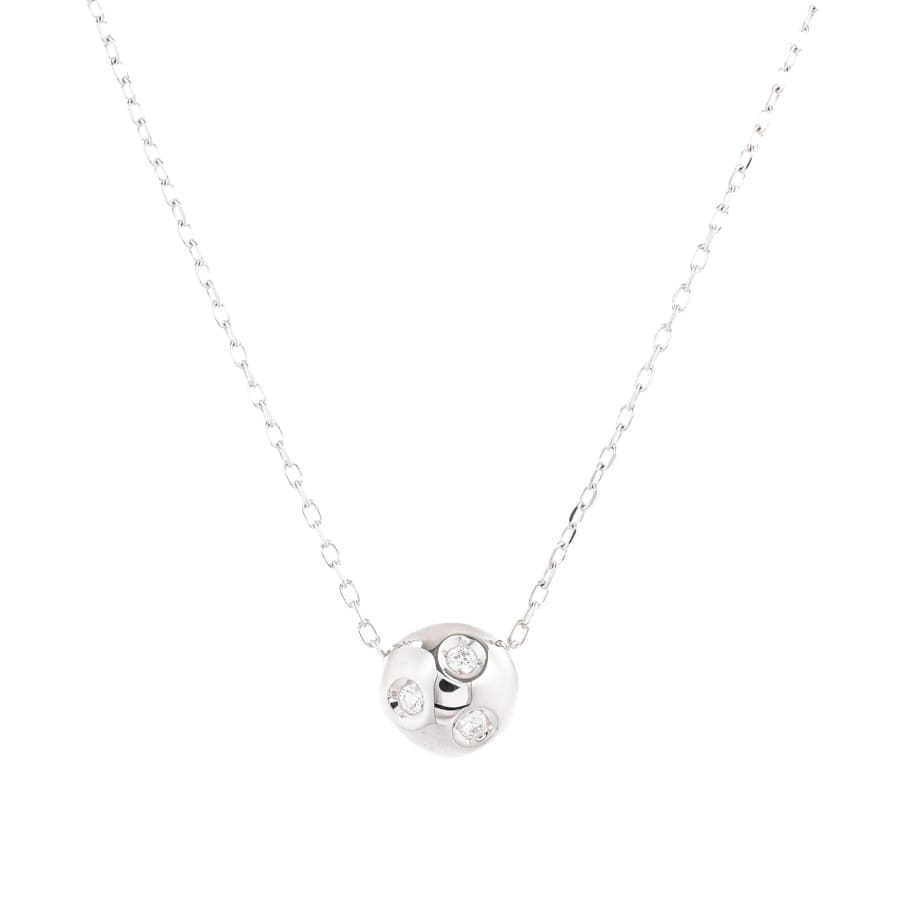 【中古A品】  ミキモト ダイヤ ネックレス   K18ホワイトゴールド 横浜関内店