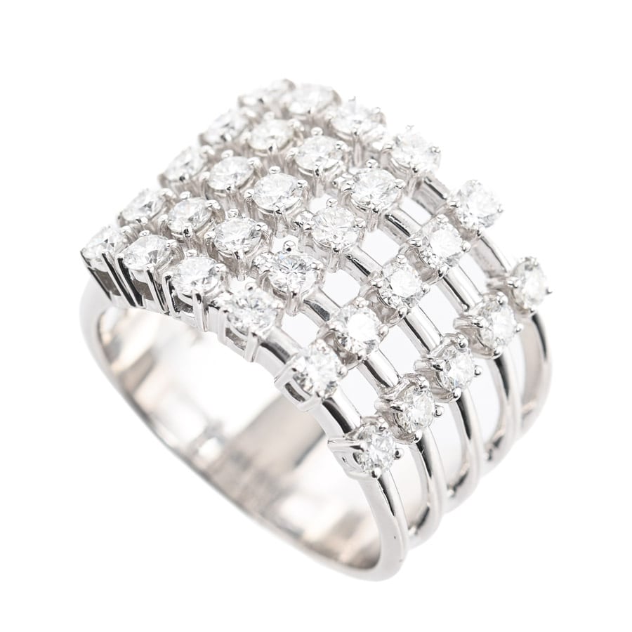 【中古A品】  タサキ ダイヤ リング   K18ホワイトゴールド 横浜関内店