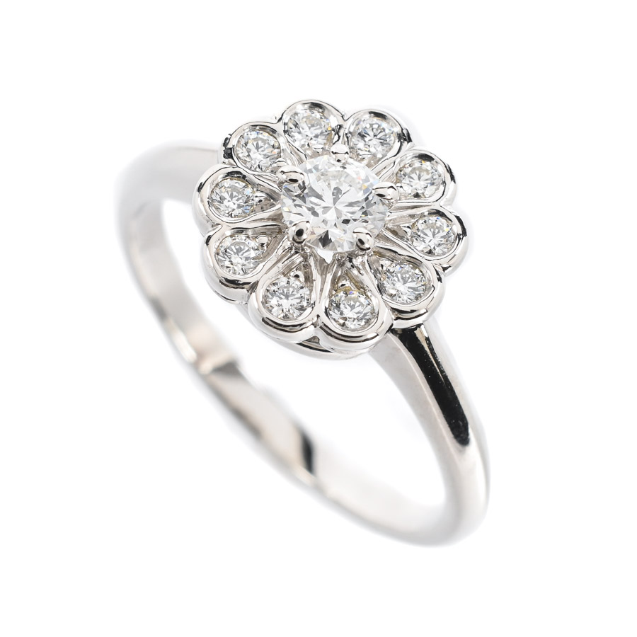 【中古A品】  ティファニー エンチャントフラワー   Pt950 元町本店