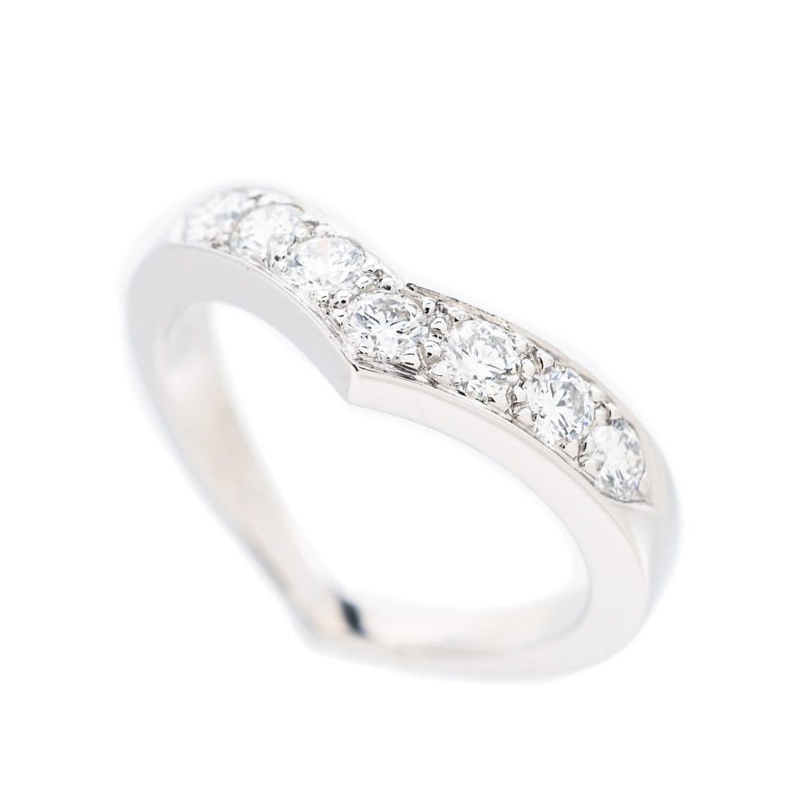 【中古A品】  ティファニー Vバンド   Pt950 横浜関内店