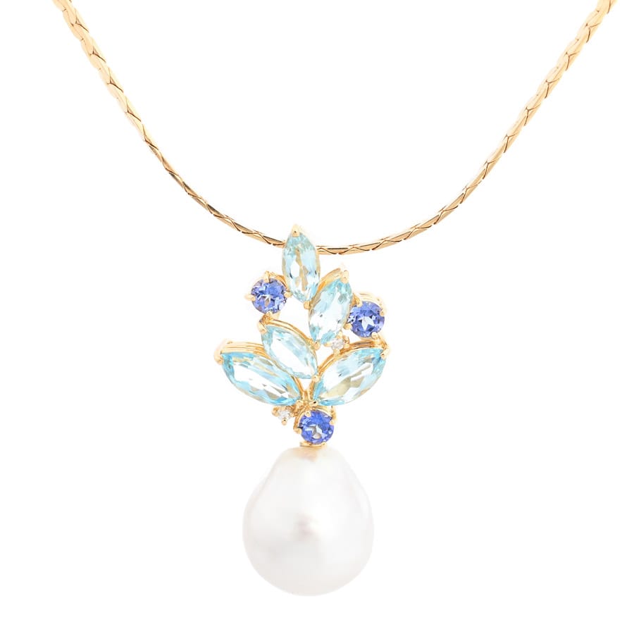 【中古A品】  タサキ パール ネックレス   K18イエローゴールド 元町本店