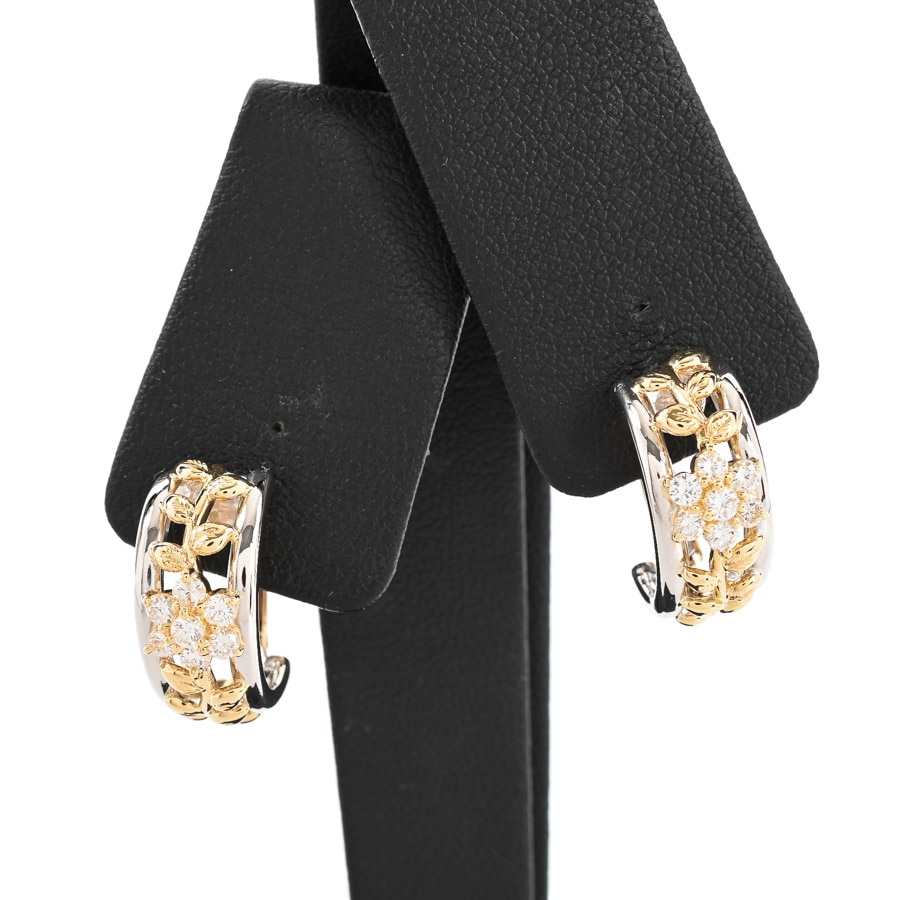 【中古A品】  タサキ ダイヤ イヤリング   プラチナ900/K18イエローゴールド(Pt900/K18YG) 横浜関内店