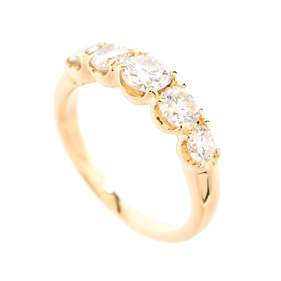 【中古A品】  ノンブランドジュエリー ダイヤ リング   K18YG 横浜関内店