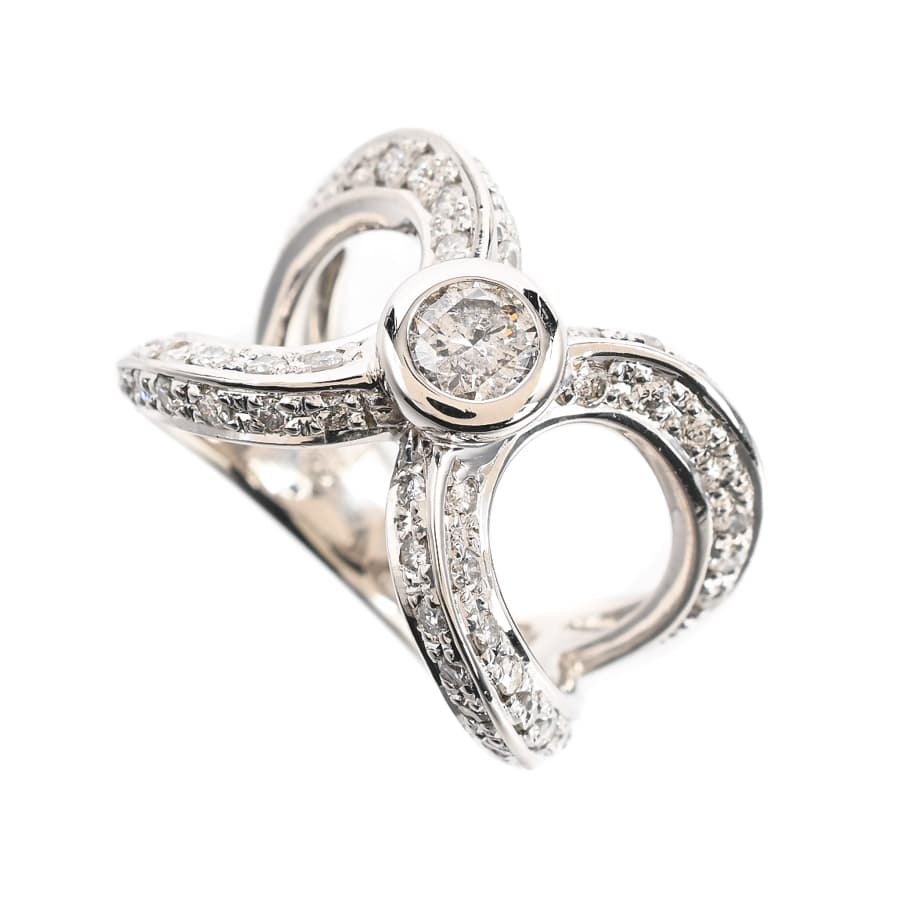 【中古A品】  ノンブランドジュエリー ダイヤ リング   プラチナ900 元町本店