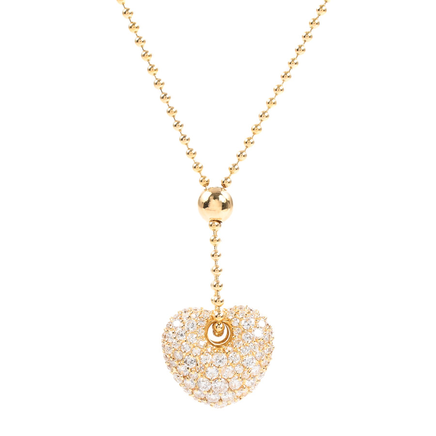 【中古A品】  ノンブランドジュエリー ダイヤ ネックレス   K18YG 横浜関内店