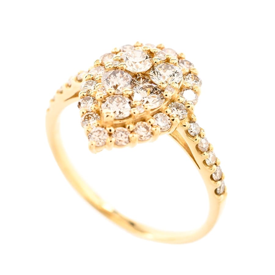 【中古A品】  ノンブランドジュエリー ダイヤ リング   K18YG 横浜関内店