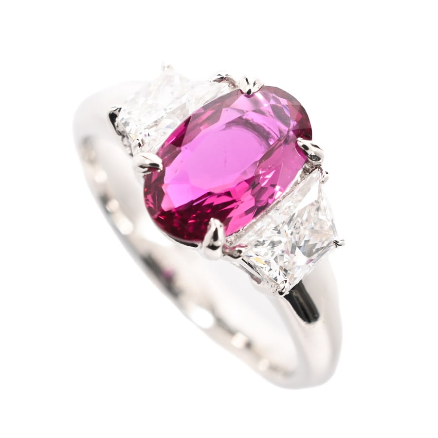 【中古A品】  ノンブランドジュエリー ルビー リング   プラチナ900 元町本店