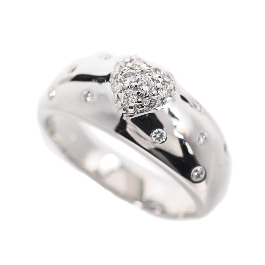 【中古A品】  ノンブランドジュエリー ダイヤ リング   K18ホワイトゴールド 元町本店