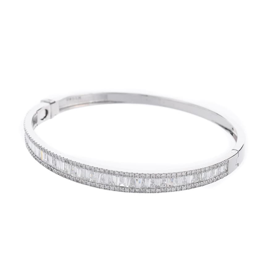 【中古A品】  ノンブランドジュエリー ダイヤ ブレスレット   K18ホワイトゴールド 横浜関内店