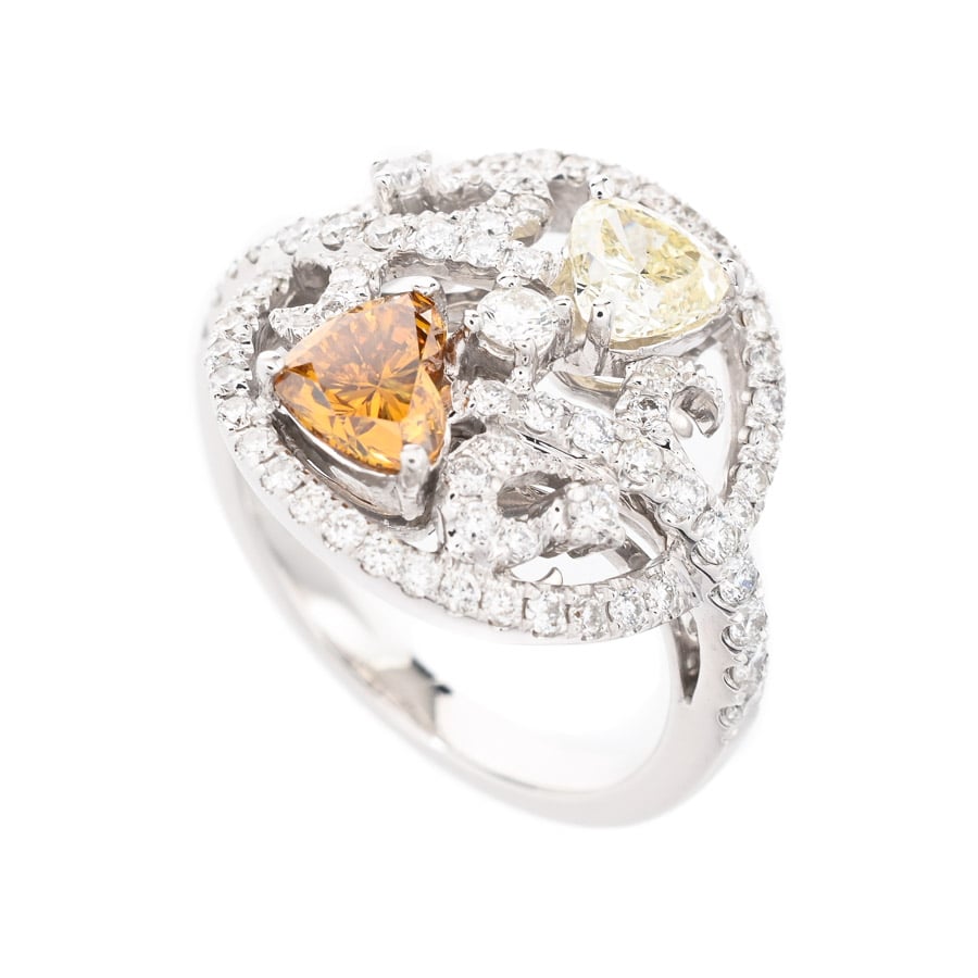 【中古A品】  ノンブランドジュエリー ダイヤ リング   K18ホワイトゴールド 元町本店