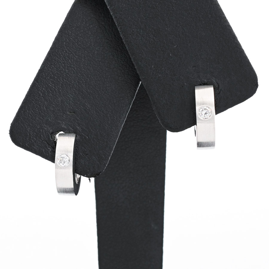 【中古A品】  ノンブランドジュエリー ダイヤ イヤリング   K18ホワイトゴールド 元町本店