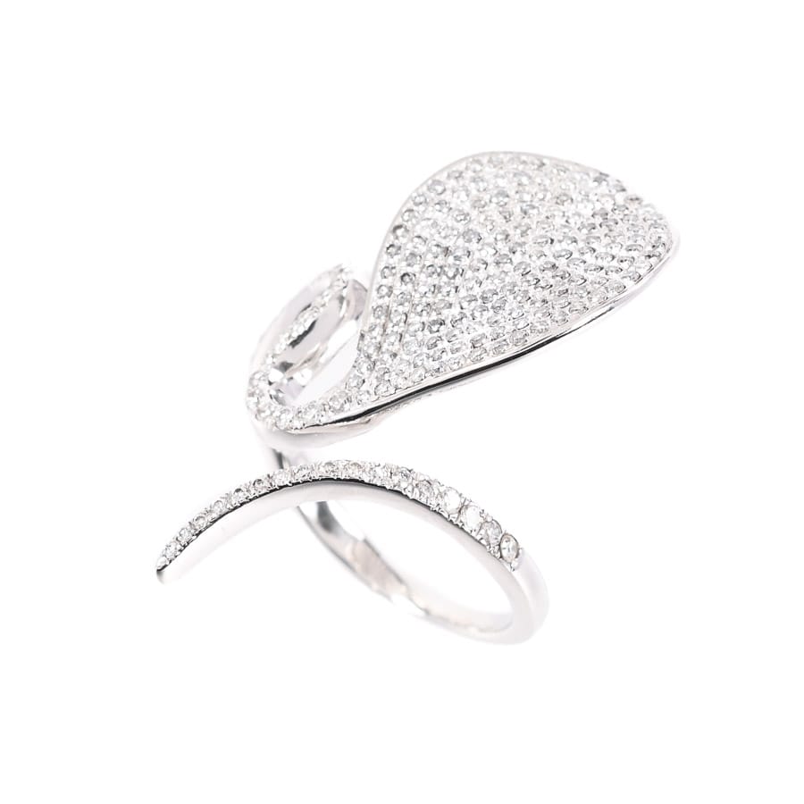 【中古A品】  ノンブランドジュエリー ダイヤ リング   K18ホワイトゴールド 元町本店