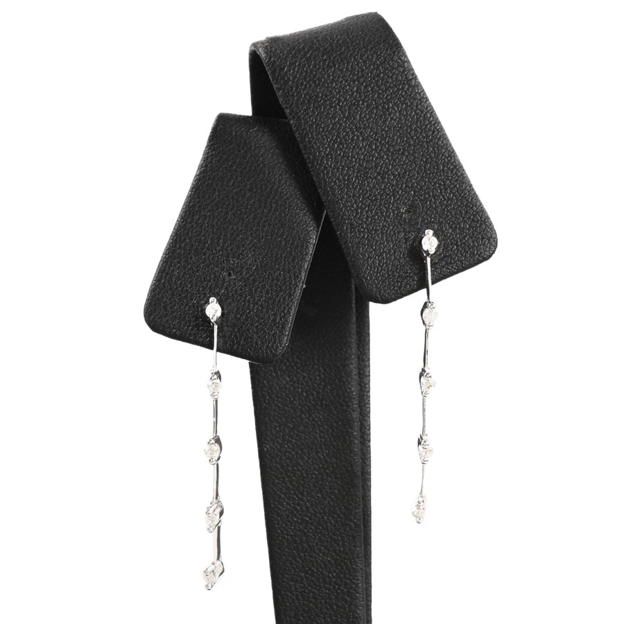 【中古A品】  ノンブランドジュエリー ダイヤ ピアス   K18ホワイトゴールド 横浜関内店