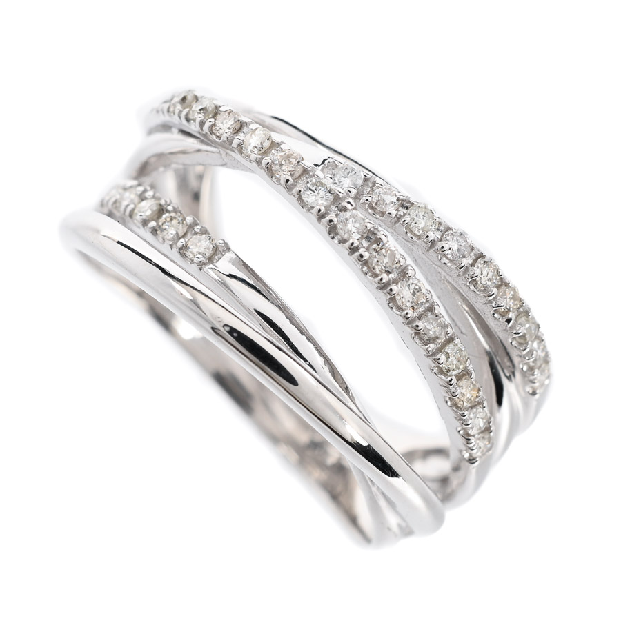 【中古A品】  ノンブランドジュエリー ダイヤ リング   K18ホワイトゴールド 横浜関内店