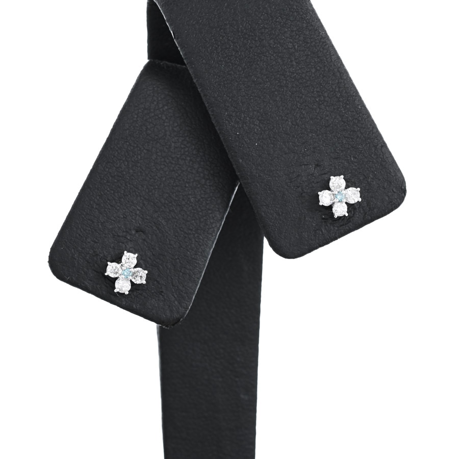 【中古A品】  ノンブランドジュエリー ダイヤ ピアス   K18ホワイトゴールド 横浜関内店