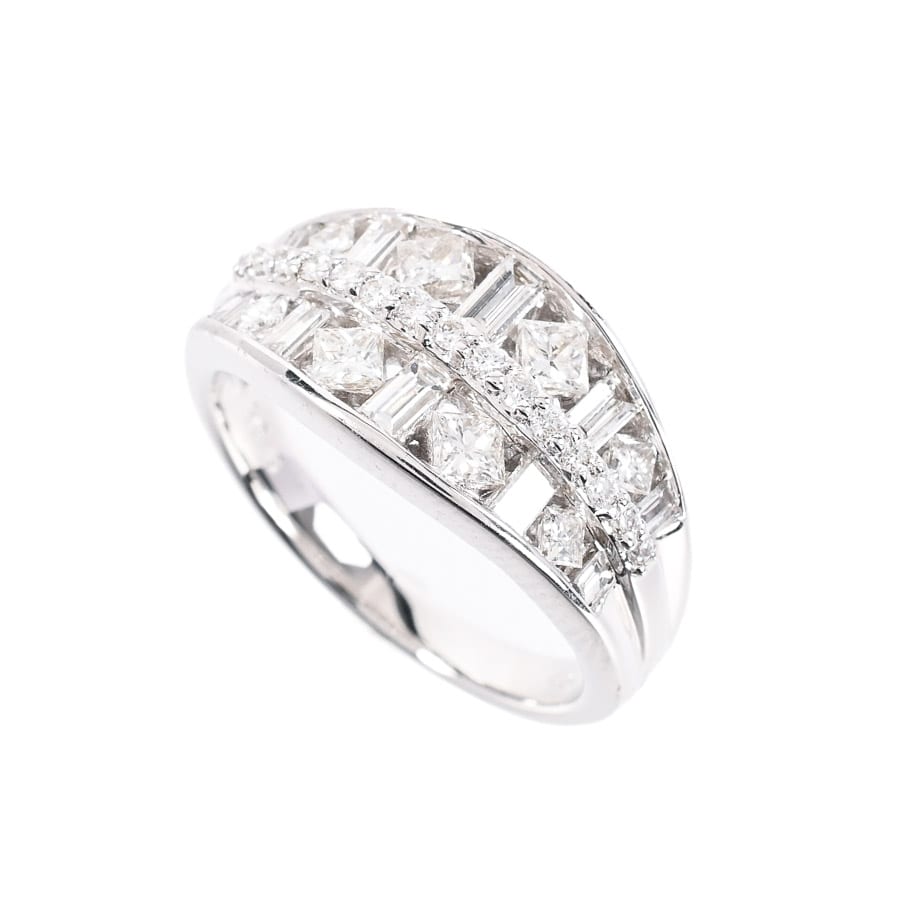 【中古A品】  ノンブランドジュエリー ダイヤ リング   K18ホワイトゴールド 横浜関内店