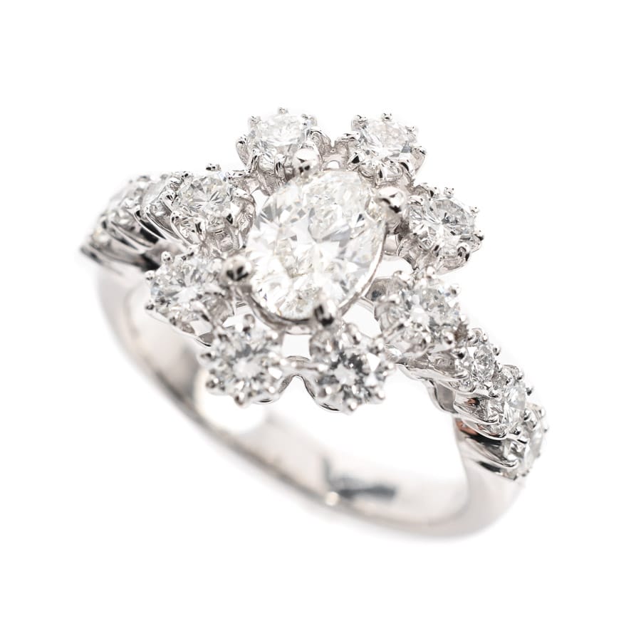 【中古A品】  ノンブランドジュエリー ダイヤ リング   プラチナ900 元町本店