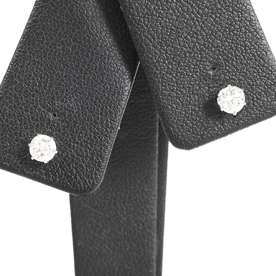 【中古A品】  ノンブランドジュエリー ダイヤ ピアス   プラチナ900 銀座