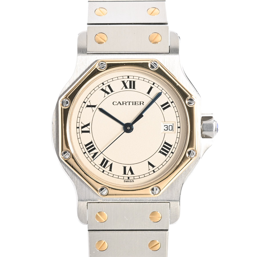 【中古A品】  カルティエ サントスオクタゴン  W2001583 ステンレス/イエローゴールド 横浜関内店