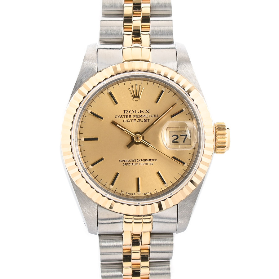 【中古A品】  ロレックス デイトジャスト  69173 ステンレス/イエローゴールド 銀座