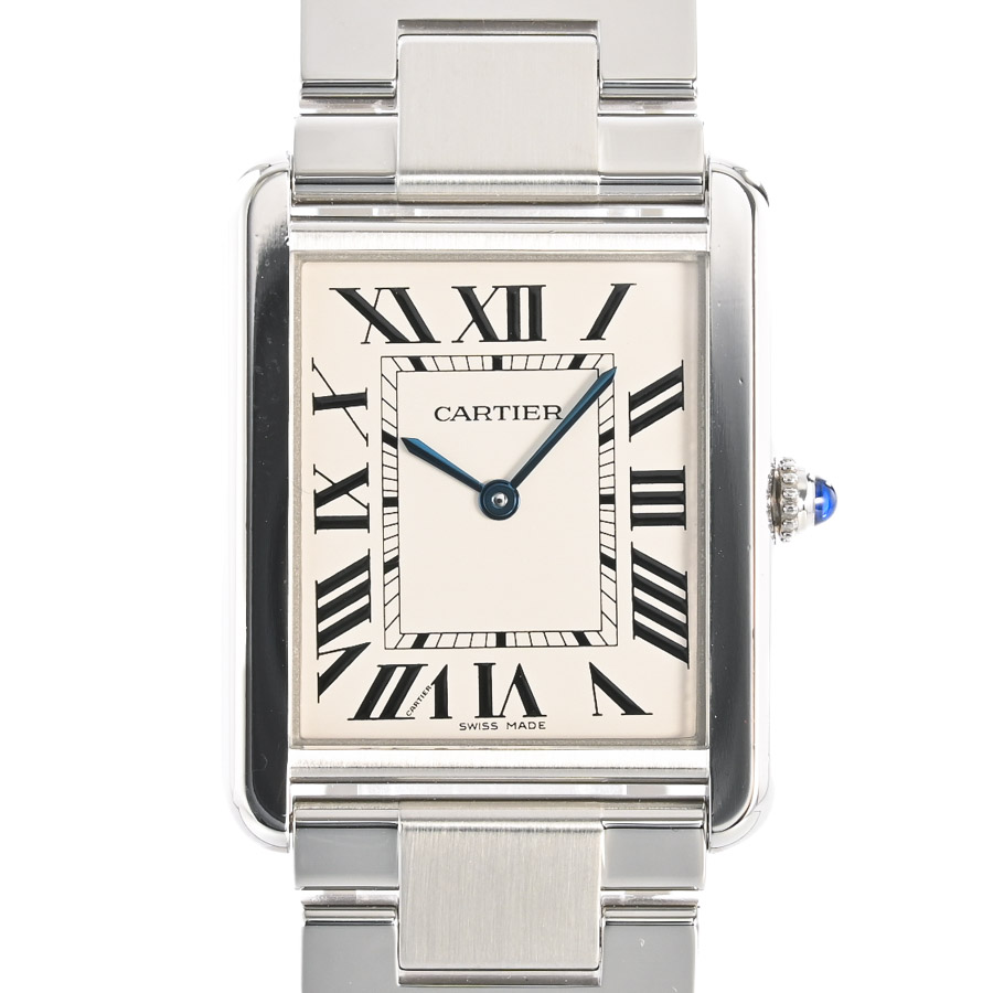 【中古A品】  カルティエ タンクソロLM  W5200014 ステンレス THE YOKOHAMA FRONT