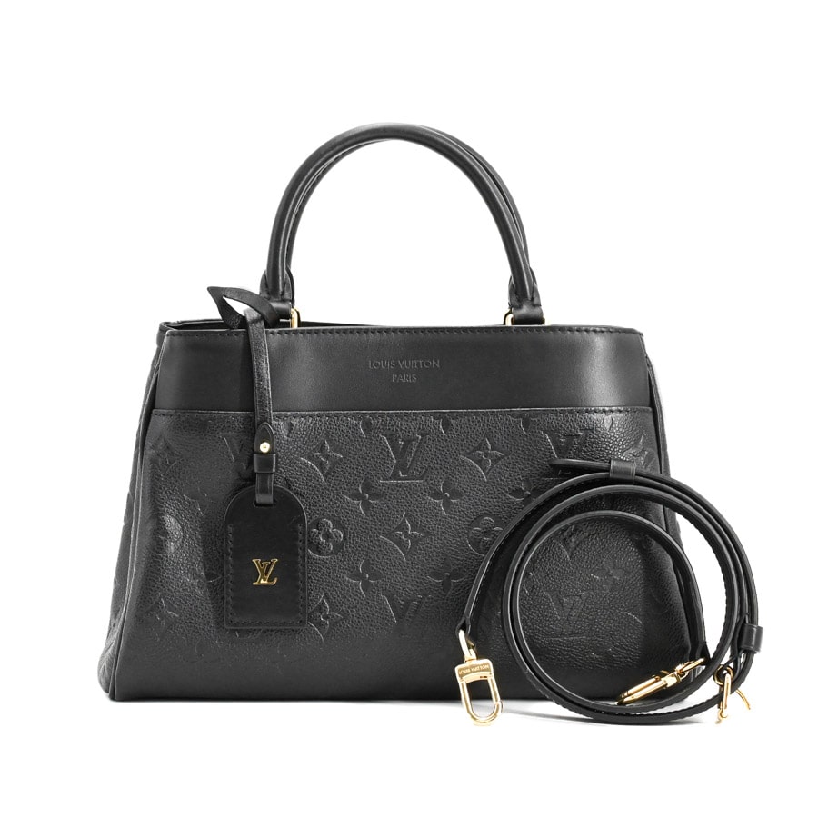 【中古SA品】  ルイヴィトン アヴェニューPM モノグラムアンプラント M25577 型押しレザー 銀座