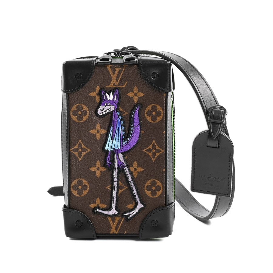 【中古A品】  ルイヴィトン ソフトトランクフォーンボックス モノグラム M80144  銀座