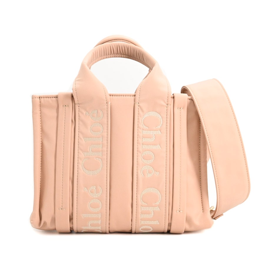 【中古A品】  クロエ WOODYスモールトート  CHC23WS397L416K7 ナイロン 元町本店