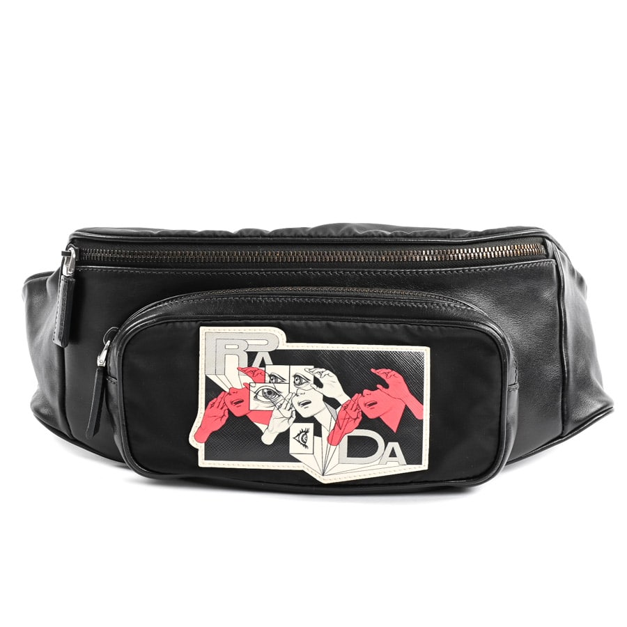 【中古AB品】  プラダ コミックプリントボディバッグ  2VL006 テスート 新宿歌舞伎町店