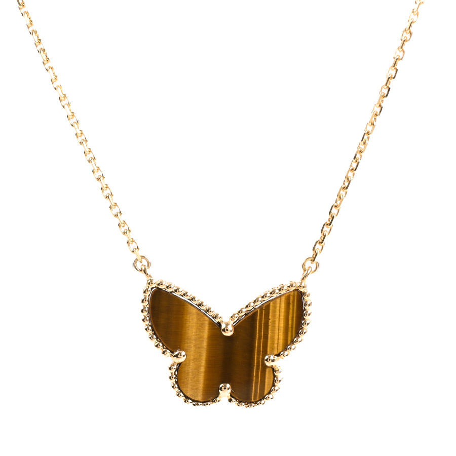 【中古A品】  ヴァンクリーフアーペル ラッキーアルハンブラ パピヨン  VCARD98500 K18イエローゴールド 横浜関内店