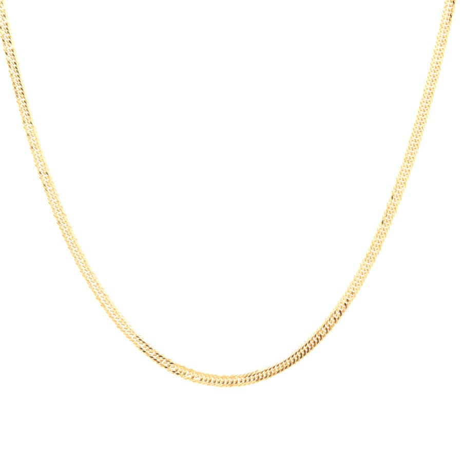 【中古A品】  ノンブランドジュエリー 喜平ネックレス 12面トリプル 12.5g   K18YG 銀座