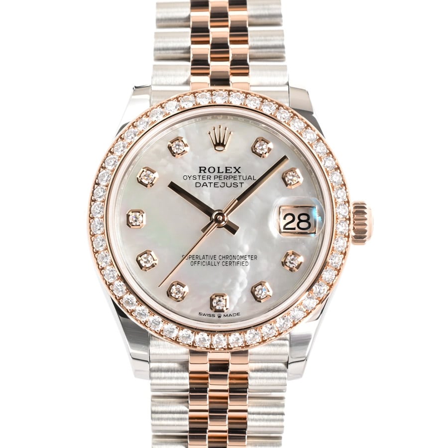【中古A品】  ロレックス デイトジャスト31  278381RBR/J ステンレス/ピンクゴールド 銀座
