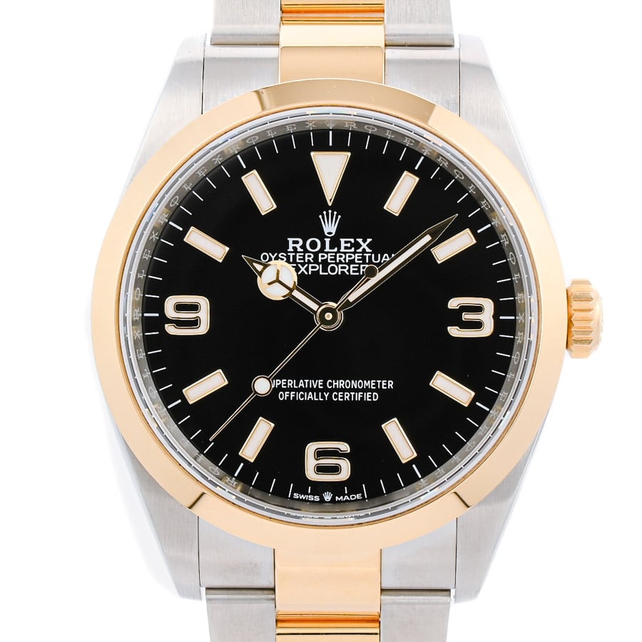 【中古A品】  ロレックス エクスプローラー36  124273 ステンレス/イエローゴールド 元町本店